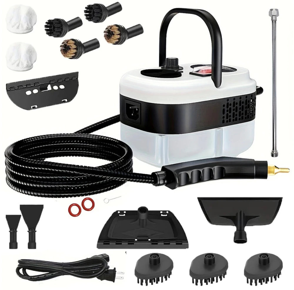 Mini Handheld Steam Cleaner, Steamer For Cleaning, 2500W Pressurized Steam Cleaner With 1.2L Water Tank