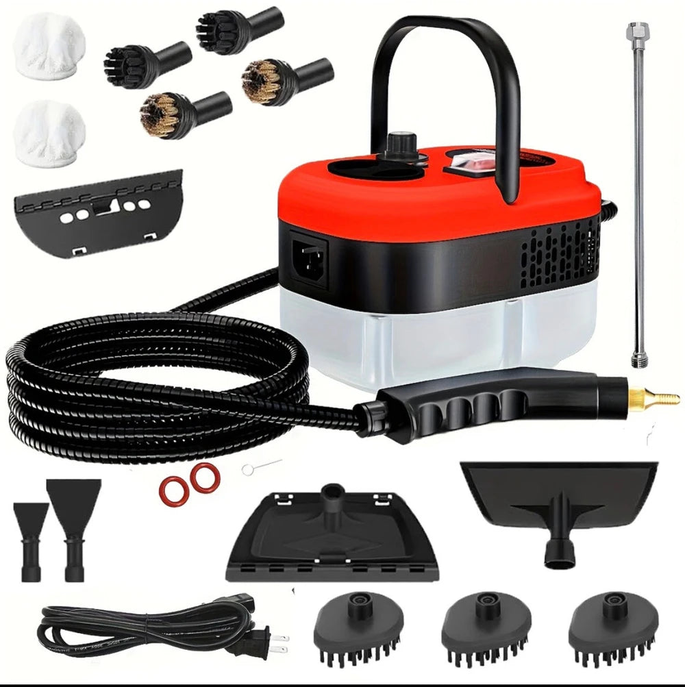 Mini Handheld Steam Cleaner, Steamer For Cleaning, 2500W Pressurized Steam Cleaner With 1.2L Water Tank