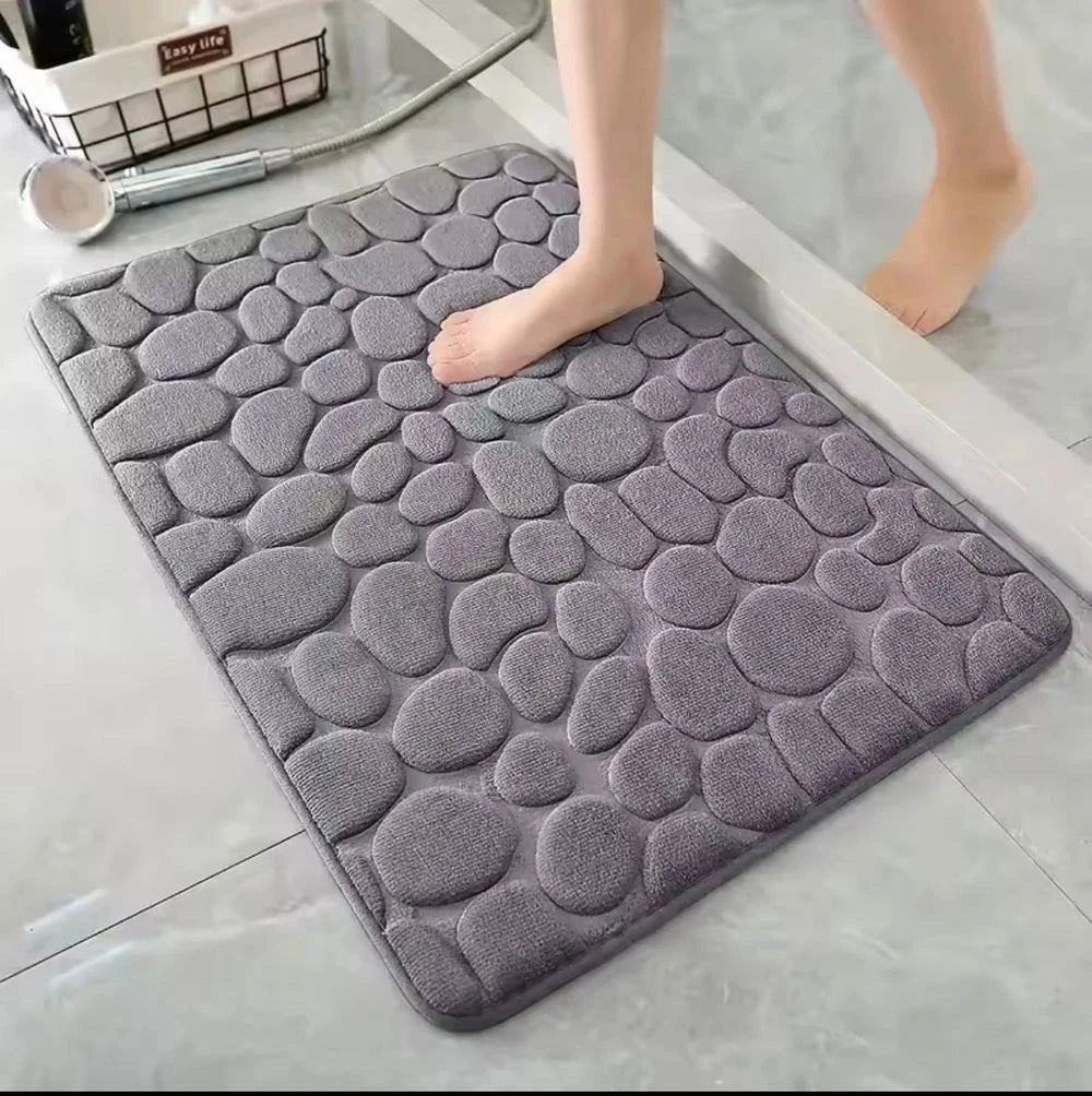Cobblestone Designed Bathroom Mat