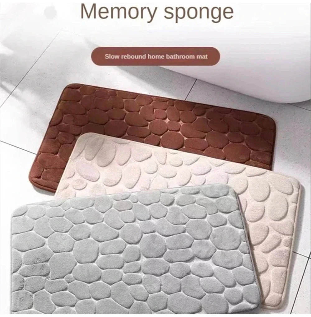 Cobblestone Designed Bathroom Mat